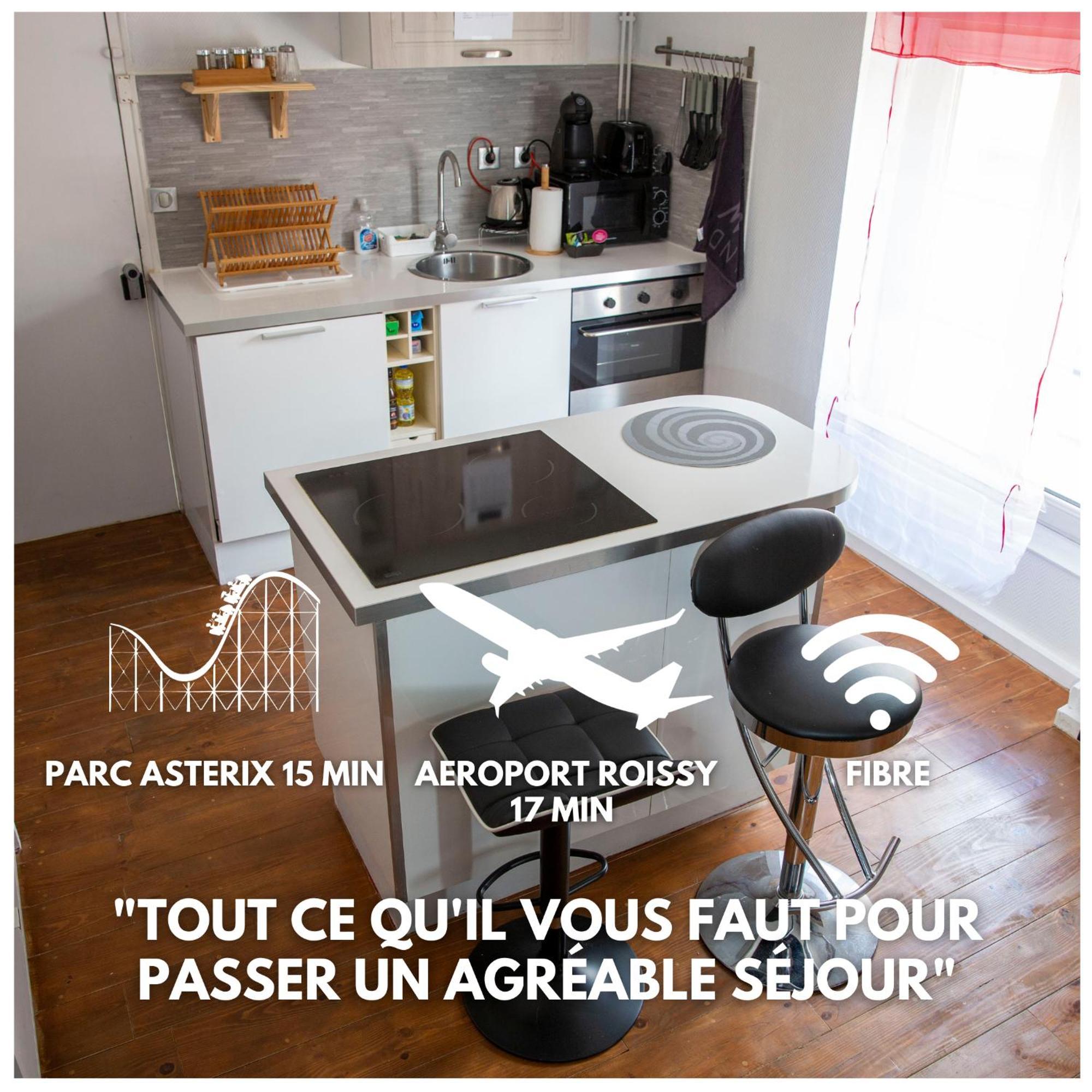The Private Apartment Roissy 15 Min Parc Asterix Chantilly La Chapelle-en-Serval Exterior photo